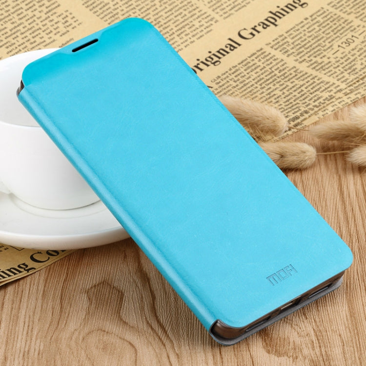 For Xiaomi Mi 10 Pro MOFI Rui Series Classical Leather Embedded Steel Plate All-inclusive Horizontal Flip PU Leather Case(Blue) - Xiaomi Cases by MOFI | Online Shopping South Africa | PMC TechLife