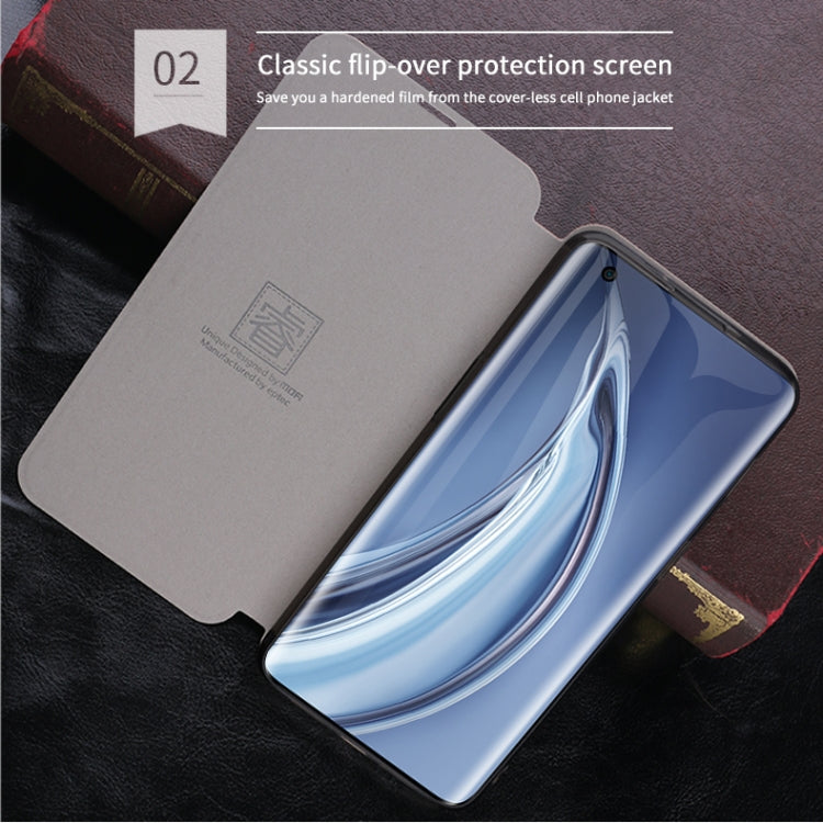 For Xiaomi Mi 10 Pro MOFI Rui Series Classical Leather Embedded Steel Plate All-inclusive Horizontal Flip PU Leather Case(Blue) - Xiaomi Cases by MOFI | Online Shopping South Africa | PMC TechLife
