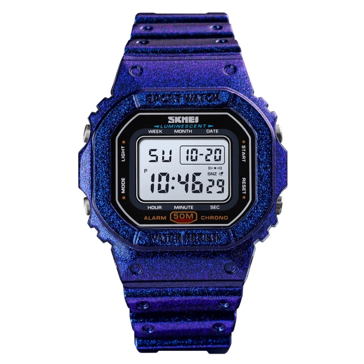 Skmei 1608 Multi-Function Student Electronic Watch Waterproof Timing Silicone Sports Watch(Blue) - free shipping - PMC TechLife - Order now!