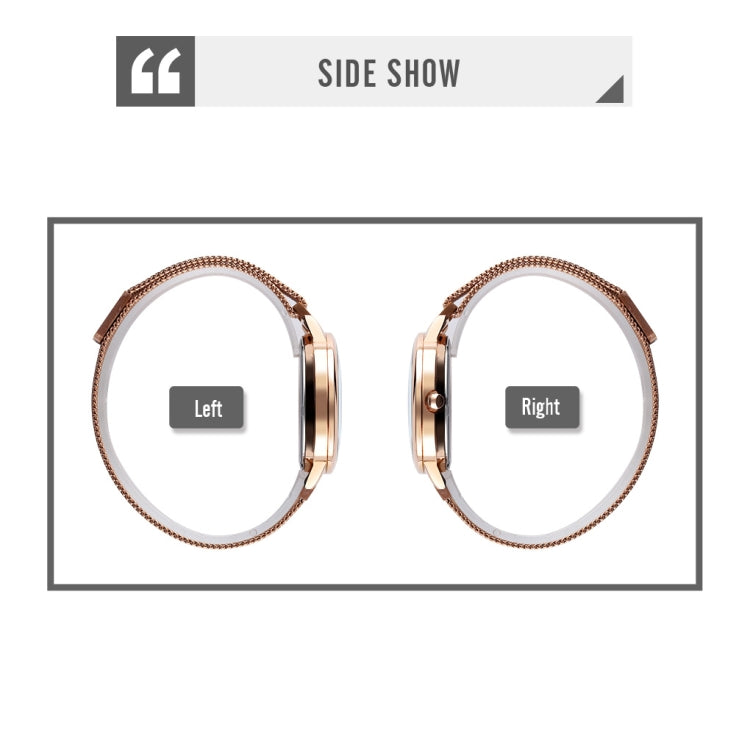 Skmei 9212 Fashion Lady Quartz Watch Student Female Temperament Waterproof Magnetic Suction Net Belt Watch(Flower Color) - free shipping - PMC TechLife - Order now!