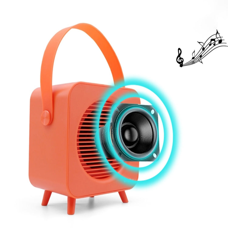 Oneder V9 Fabric Portable Wireless Bluetooth Speaker Portable Card Subwoofer Creative Gift Mini Speaker(Orange) - free shipping - PMC Jewellery - Order now!