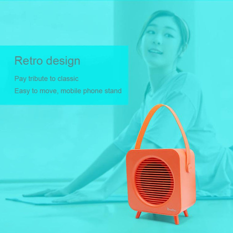 Oneder V9 Fabric Portable Wireless Bluetooth Speaker Portable Card Subwoofer Creative Gift Mini Speaker(Orange) - free shipping - PMC Jewellery - Order now!