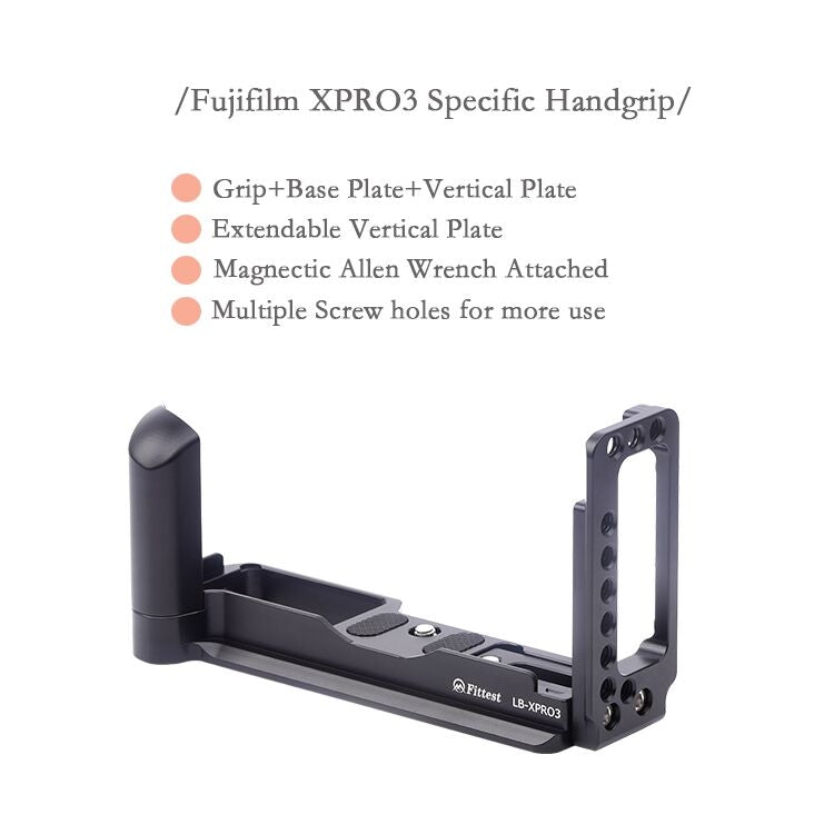 Vertical Shoot Quick Release L Plate Bracket Base Holder for FUJIFILM X Pro 3 - free shipping - PMC TechLife - Order now!