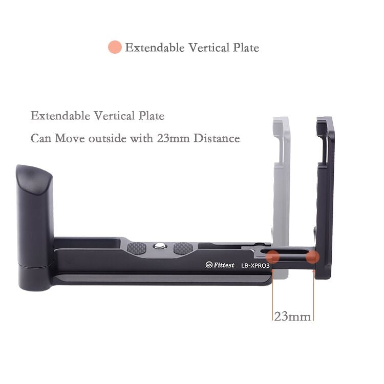 Vertical Shoot Quick Release L Plate Bracket Base Holder for FUJIFILM X Pro 3 - free shipping - PMC TechLife - Order now!