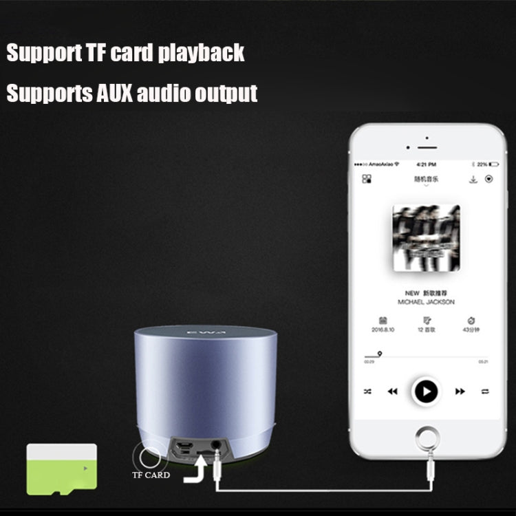 EWA A3 Mini Speakers 8W 3D Stereo Music Surround Wireless Bluetooth Speakers  Portable  Sound Bass Support TF Cards USB(Gold) - free shipping - PMC Jewellery - Order now!