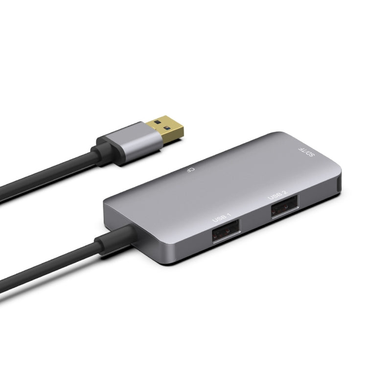 Onten 8107 USB3.0 HUB with CF SD TF Card Reader - free shipping - PMC Jewellery - Order now!