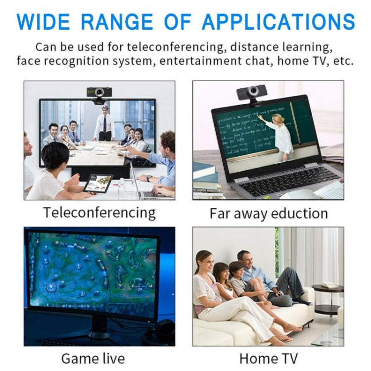 Gsou B18S HD Webcam Built-in Microphone Smart Web Camera USB Streaming Live Camera With Noise Cancellation - free shipping - PMC Jewellery - Order now!