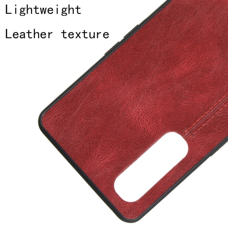 For Oppo Find X2 Neo Shockproof Sewing Cow Pattern Skin PC + PU + TPU Case(Red) - OPPO Cases by PMC TechLife | Online Shopping South Africa | PMC TechLife | Buy Now Pay Later Mobicred