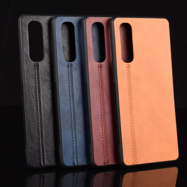 For Oppo Find X2 Neo Shockproof Sewing Cow Pattern Skin PC + PU + TPU Case(Red) - OPPO Cases by PMC TechLife | Online Shopping South Africa | PMC TechLife | Buy Now Pay Later Mobicred