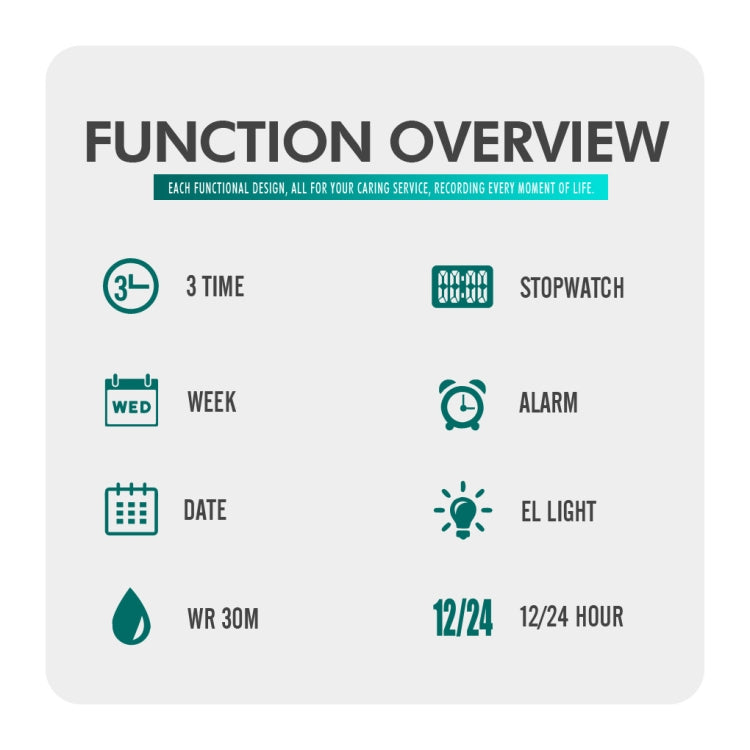 SKMEI 1538 Multi-Function Time Large Dial Steel Belt Men  Casual Sports Electronic Watch(Silver-Steel Belt) - free shipping - PMC TechLife - Order now!