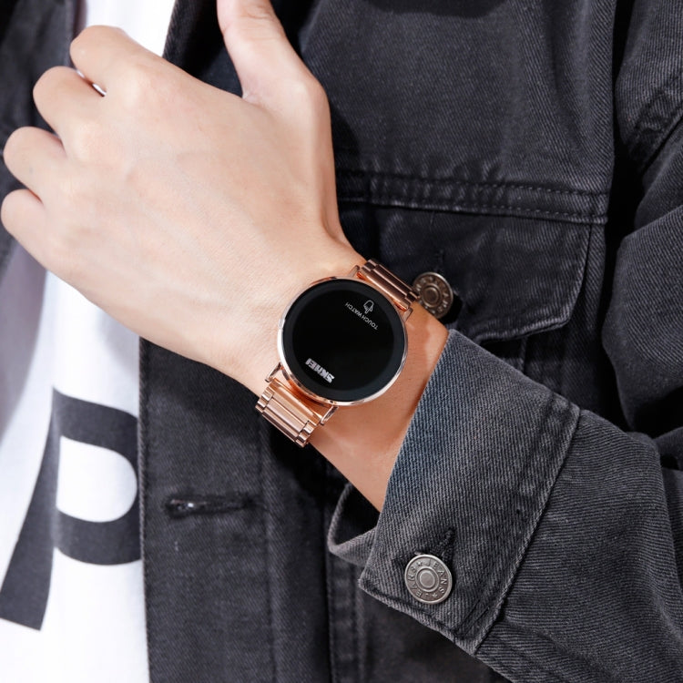 SKMEI 1550 Simple and Stylish LED Touch Screen Men  Watch Waterproof Stainless Steel With Electronic Watch(Rose Gold) - free shipping - PMC TechLife - Order now!
