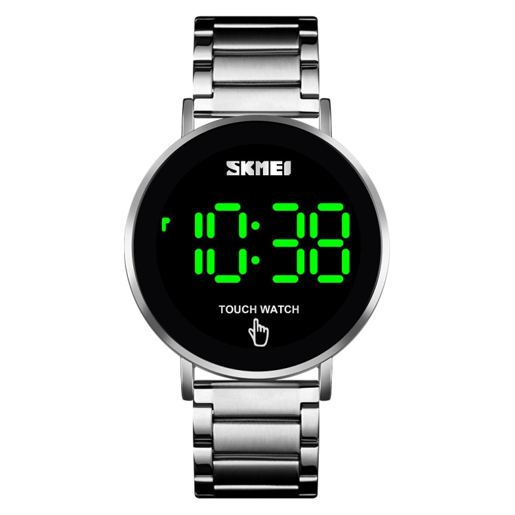 SKMEI 1550 Simple and Stylish LED Touch Screen Men  Watch Waterproof Stainless Steel With Electronic Watch(Silver) - free shipping - PMC TechLife - Order now!