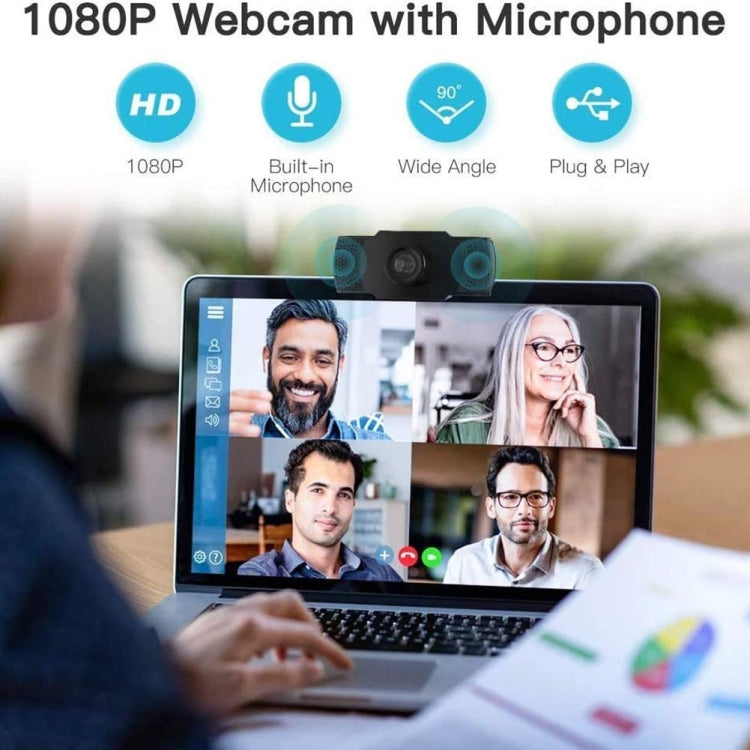 HD 1080P Megapixels USB Webcam Camera CMOS Sensor with MIC for Computer PC Laptops - HD Camera by PMC Jewellery | Online Shopping South Africa | PMC Jewellery | Buy Now Pay Later Mobicred