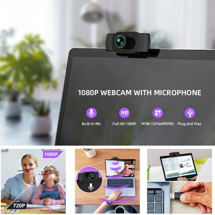 HD 1080P Megapixels USB Webcam Camera CMOS Sensor with MIC for Computer PC Laptops - HD Camera by PMC Jewellery | Online Shopping South Africa | PMC Jewellery | Buy Now Pay Later Mobicred