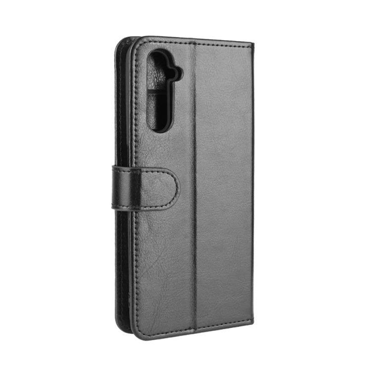 For OPPO Realme 6 R64 Texture Single Horizontal Flip Protective Case with Holder & Card Slots & Wallet& Photo Frame(Black) - Realme Cases by PMC TechLife | Online Shopping South Africa | PMC TechLife | Buy Now Pay Later Mobicred