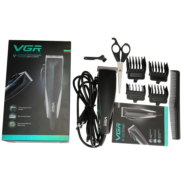 VGR V-033 9W 8 in 1 Electric Hair Clipper with Line, Plug Type: EU Plug - free shipping - PMC TechLife - Order now!