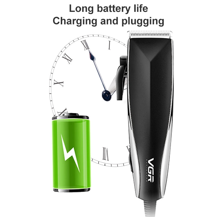 VGR V-033 9W 8 in 1 Electric Hair Clipper with Line, Plug Type: EU Plug - free shipping - PMC TechLife - Order now!