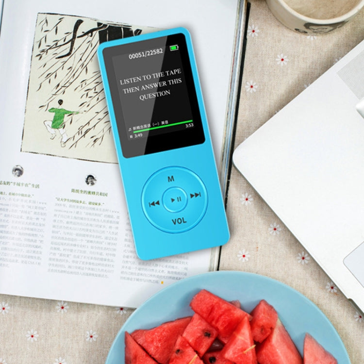 Fashion Portable LCD Screen FM Radio Video Games Movie MP3 MP4 Player Mini Walkman, Memory Capacity:8GB(Blue) - MP3 Player by PMC TechLife | Online Shopping South Africa | PMC TechLife | Buy Now Pay Later Mobicred