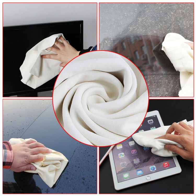 Natural Shammy Chamois Leather Car Cleaning Towels Drying Washing Cloth - Car Washer & Accessories by PMC TechLife | Online Shopping South Africa | PMC TechLife