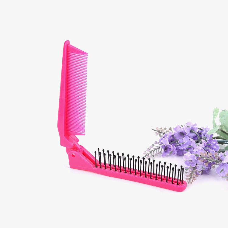 Portable Travel Folding Comb Anti-static Massage Comb(Rose Red) - free shipping - PMC TechLife - Order now!