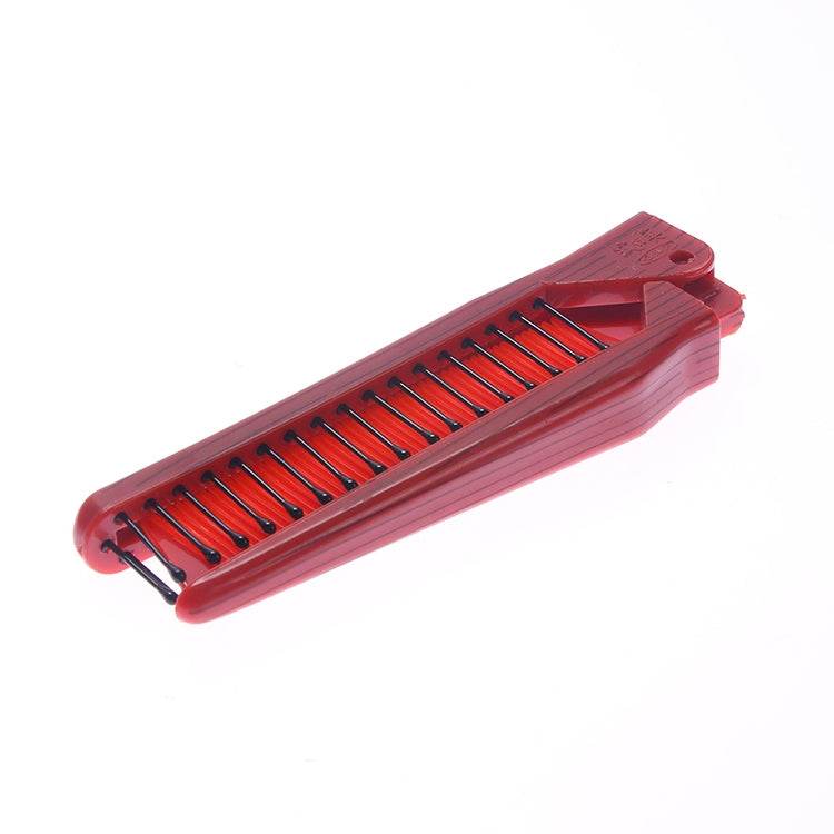 Portable Travel Folding Comb Anti-static Massage Comb(Rose Red) - free shipping - PMC TechLife - Order now!