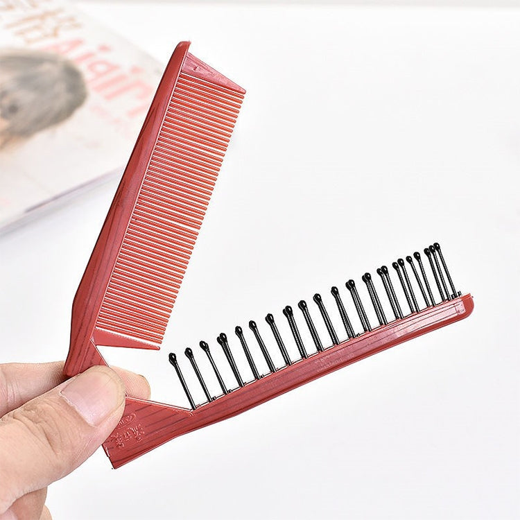 Portable Travel Folding Comb Anti-static Massage Comb(Yellow Wood Grain) - free shipping - PMC TechLife - Order now!