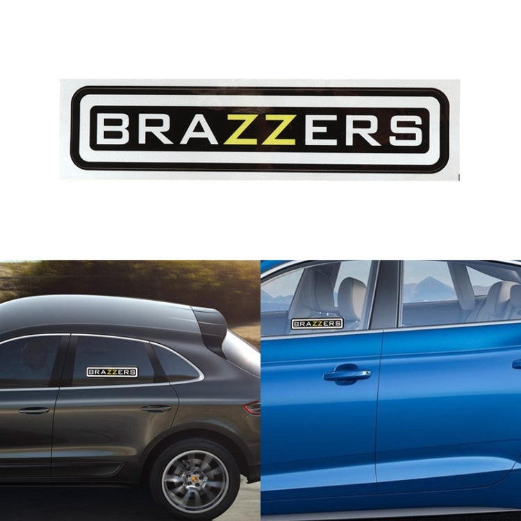 10 PCS  BRAZZERS Car Sticker Auto Decals foe Car Styling, Size: 4.9x22.5cm - Decorative Sticker by PMC TechLife | Online Shopping South Africa | PMC TechLife | Buy Now Pay Later Mobicred