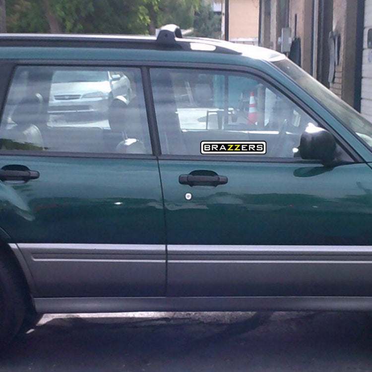 10 PCS  BRAZZERS Car Sticker Auto Decals foe Car Styling, Size: 4.9x22.5cm - Decorative Sticker by PMC TechLife | Online Shopping South Africa | PMC TechLife | Buy Now Pay Later Mobicred