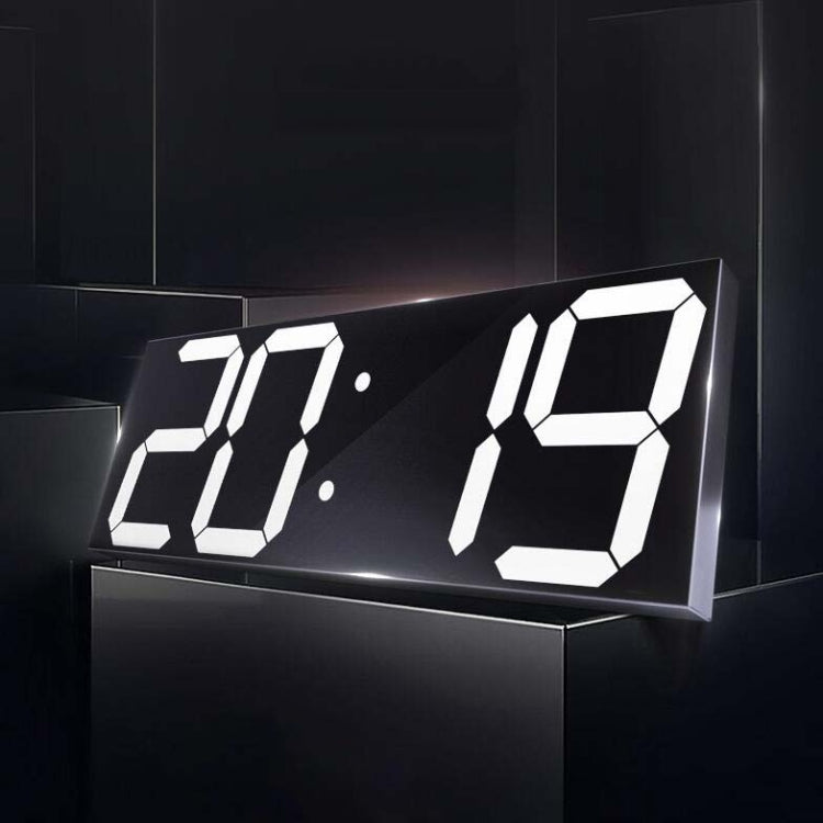 Wall Sticker LED Wall Clock Decorative Clock Creative Acrylic Mirror Clock US Plug, Style:Remote Version Sealed Box(Gold Font) - Wall Clock by PMc TechLife | Online Shopping South Africa | PMc TechLife | Buy Now Pay Later Mobicred