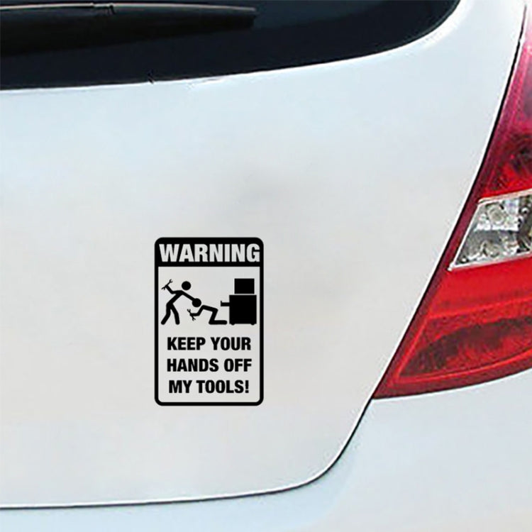 10 PCS QYPF Warning Sticker Funny Prank Car Sticker Vinyl Decoration, Size: 11.8 x 18.3cm (Black) - Decorative Sticker by PMC TechLife | Online Shopping South Africa | PMC TechLife | Buy Now Pay Later Mobicred