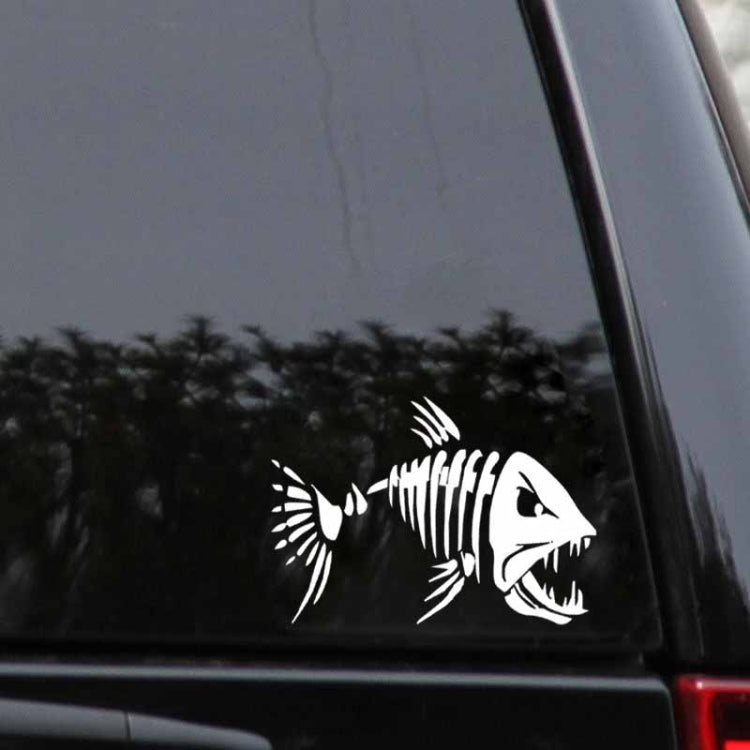 10 PCS YOJA Mad Fish Funny Decal Car Window Decoration Vinyl Stickers Motorcycle Accessories, Size: 11x7cm (Silver) - Decorative Sticker by PMC Jewellery | Online Shopping South Africa | PMC Jewellery | Buy Now Pay Later Mobicred