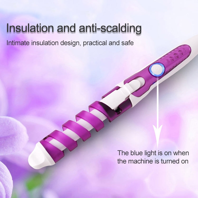 Hair Styling Tool Hair Curler Roller Spiral Curling Iron(Purple) - free shipping - PMC TechLife - Order now!