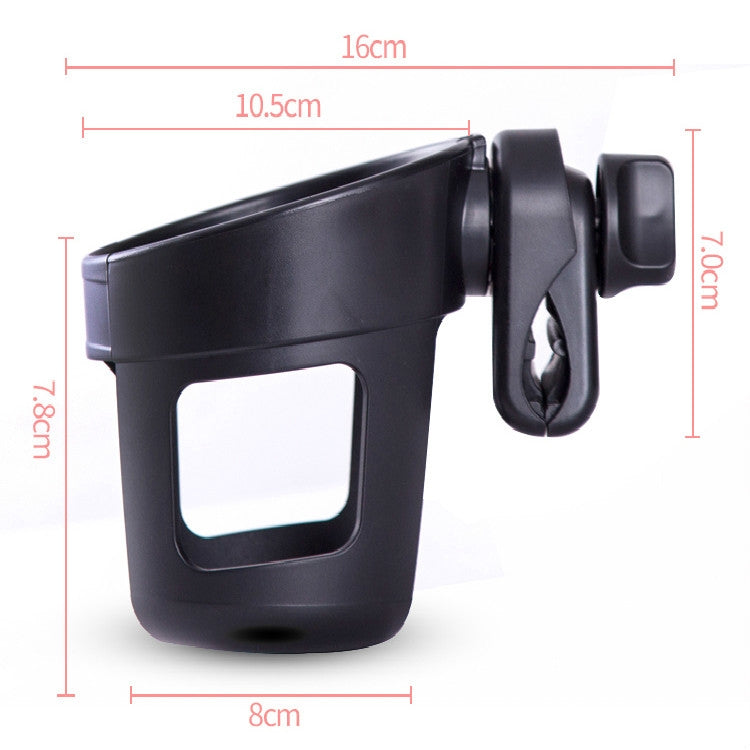 Baby Stroller Accessories Cup Holder Children Tricycle Bicycle Stroller Umbrella Car Bottle Water Bottle Cup Holder, Size:16��10.5��11.5cm(Black) - Strollers Accessories by PMC TechLife | Online Shopping South Africa | PMC TechLife | Buy Now Pay Later Mobicred