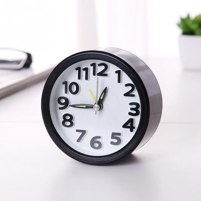 Creative Minimalist Mute Alarm Clock(Round Black) - free shipping - PMc TechLife - Order now!
