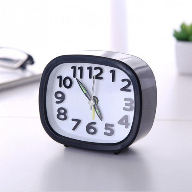 Creative Minimalist Mute Alarm Clock(Square Black) - Alarm Clocks by PMc TechLife | Online Shopping South Africa | PMc TechLife | Buy Now Pay Later Mobicred