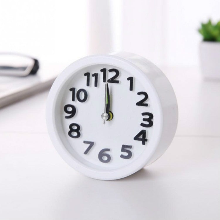 Creative Minimalist Mute Alarm Clock(Round White) - Alarm Clocks by PMc TechLife | Online Shopping South Africa | PMc TechLife | Buy Now Pay Later Mobicred