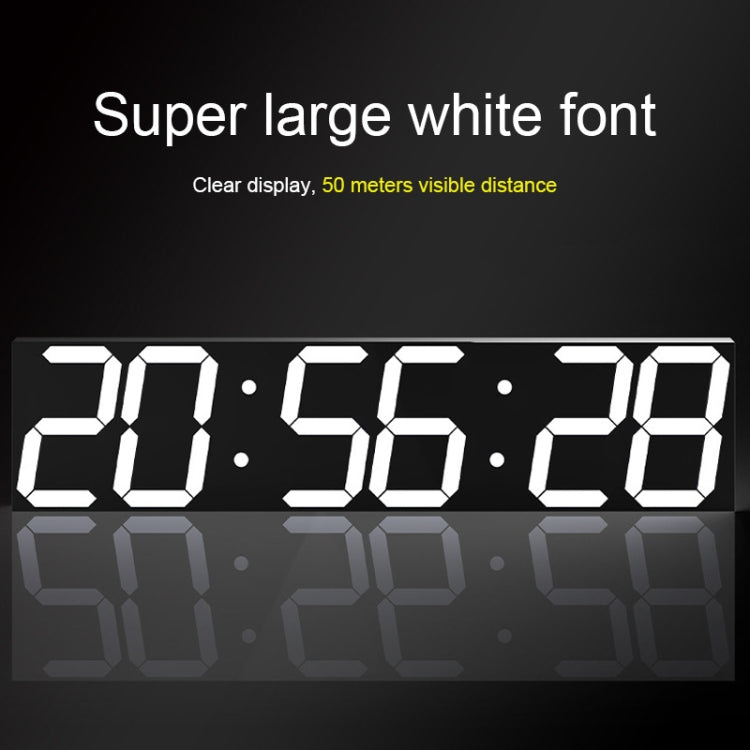 Multifunctional LED Wall Clock Creative Digital Clock, Style:Sealed Box Remote Control(White Font) - free shipping - PMc TechLife - Order now!