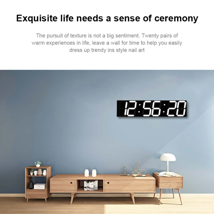 Multifunctional LED Wall Clock Creative Digital Clock, Style:Sealed Box Remote Control(Red Font) - free shipping - PMc TechLife - Order now!