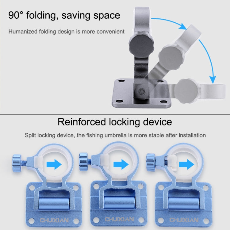 1 Pair Split Umbrella Stand for Folding Umbrella Stand Fishing Box(Gray) - Others by PMC TechLife | Online Shopping South Africa | PMC TechLife | Buy Now Pay Later Mobicred