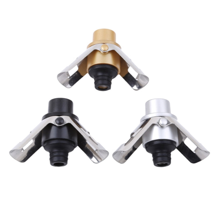 Push-button Stainless Steel Pumping Champagne Stopper Sparkling Champagne Snap Wing Vacuum Wine Stopper(Gold) - free shipping - PMC TechLife - Order now!