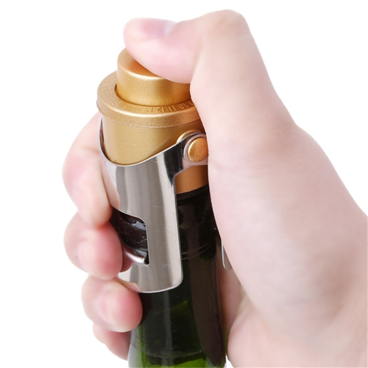 Push-button Stainless Steel Pumping Champagne Stopper Sparkling Champagne Snap Wing Vacuum Wine Stopper(Silver) - free shipping - PMC TechLife - Order now!