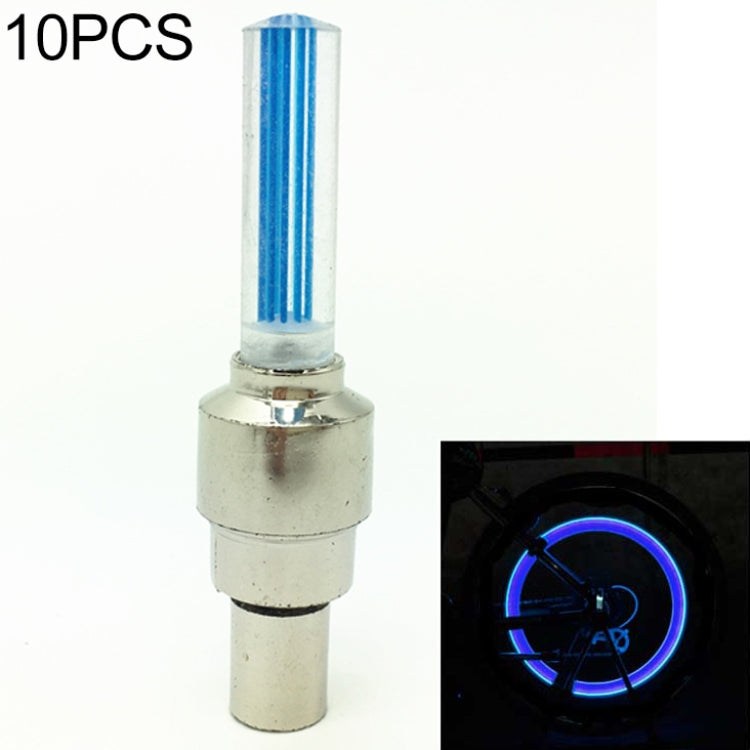10 PCS LED Bicycle Lights Wheel Tire Valve Caps Bike Accessories Cycling Lantern Spokes Lamp(Blue) - free shipping - PMC TechLife - Order now!