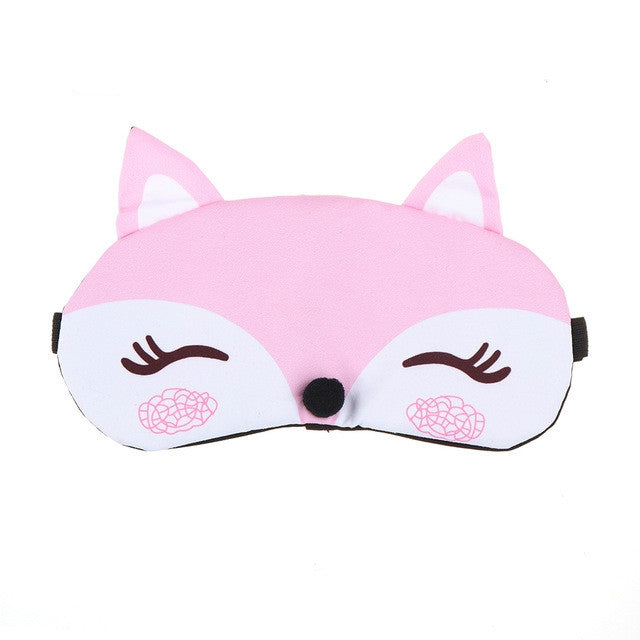 Cute Fox 3D Sleep Mask Rest Travel Sleeping Cover Sleep Ice Mask(Pink) - free shipping - PMC TechLife - Order now!