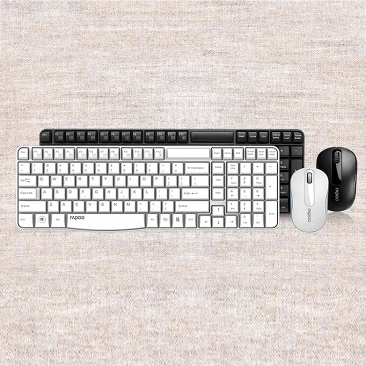 Rapoo X1800S 2.4GHz Wireless Keyboard and Mouse Set(White) - free shipping - PMC Jewellery - Order now!