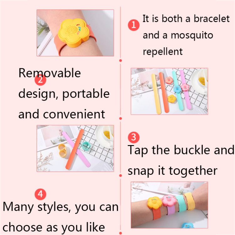 4 PCS Outdoor Portable Cartoon Mosquito Repellent Bracelet Anti-mosquito Snap Ring, Style:Popular Fruits - Repellent Wristband by PMC TechLife | Online Shopping South Africa | PMC TechLife | Buy Now Pay Later Mobicred