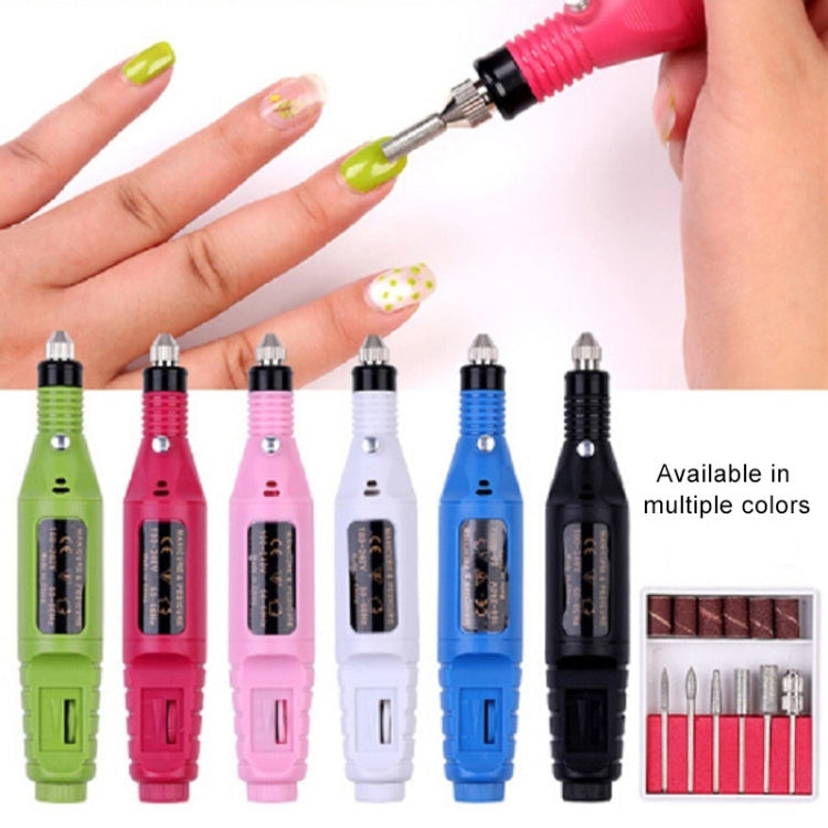 1 Set Power Professional Electric Manicure Machine Pen Pedicure Nail File Nail Tools 6 bits Drill Nail Drill Machine(US White) - Grinding Tools & Accessories by PMC TechLife | Online Shopping South Africa | PMC TechLife | Buy Now Pay Later Mobicred