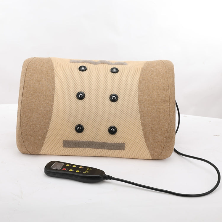 Heating Pulse Acupuncture Waist Massager Multifunctional Household Lumbar Disc Automatic Traction Device, Plug Type:EU Plug(Brown) - free shipping - PMC TechLife - Order now!