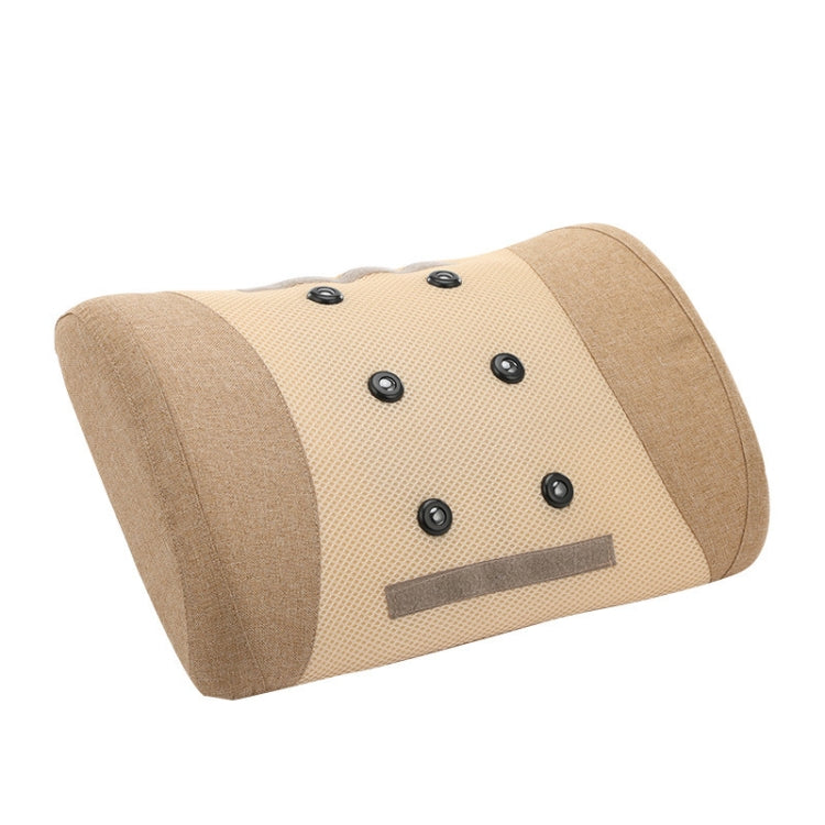 Heating Pulse Acupuncture Waist Massager Multifunctional Household Lumbar Disc Automatic Traction Device, Plug Type:EU Plug(Brown) - free shipping - PMC TechLife - Order now!