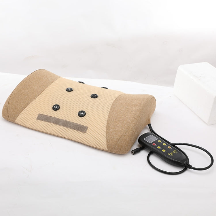 Heating Pulse Acupuncture Waist Massager Multifunctional Household Lumbar Disc Automatic Traction Device, Plug Type:EU Plug(Brown) - free shipping - PMC TechLife - Order now!