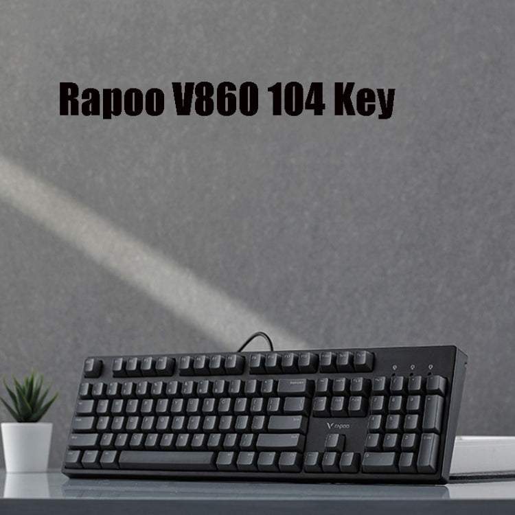 Rapoo V860 Desktop Wired Gaming Mechanical Keyboard, Specifications:104 Keys(Red Shaft) - free shipping - PMC Jewellery - Order now!